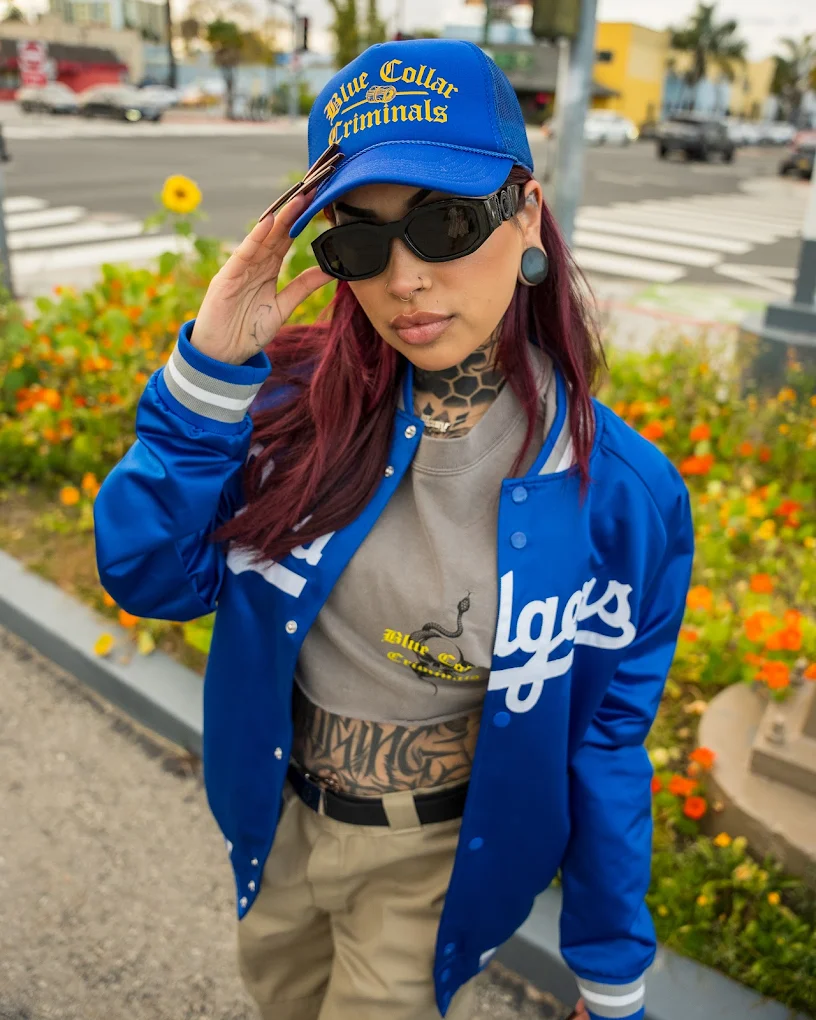 Blue Collar Criminals blue gear campaign